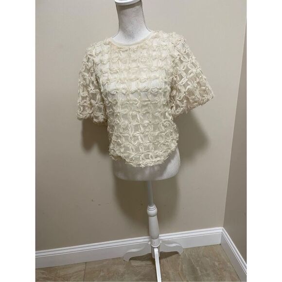 Anthropologie x Sarah Hann Karla Textured Top Size M - Picture 5 of 7